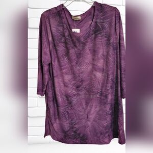 Purple with Bead Design Women's Top NWT